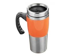 Esmeyer 305-063 Trinkbecher STREAK, aus doppelwandigem Edelstahl, gebürstete Oberfläche