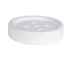 Wenko Seifenablage Polaris Seifenschale, Keramik, Ã 11 x 2, 5 cm, weiÃ