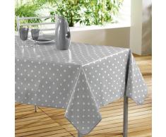 Décorline - 1710396, Tischdecke Pvc Rechteckige , 140 X 240 Cm , Lollypop , Decorline Bedruckt , Grau/Weiss
