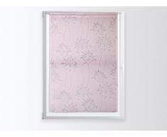 Soleil docre 043716 Scheibengardine Ausbrennerart 60x90 cm Fleur rosa