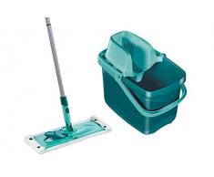 Leifheit Set Combi XL micro duo mit rückenschonendem Wischer, Wischtuchpresse für effektives Auswringen, extrabreiter und reinigungsstarker Bodenwischer, 12 L Eimer, inklusive 2-Faser Wischbezug