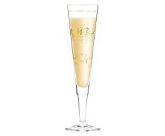 Ritzenhoff 1070238 Champus Champagnerglas, Glas, mehrfarbig, 7 x 7 x 24 cm