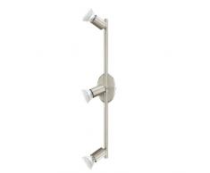 EGLO Spot BUZZ LED Deckenleuchten Deckenlampe, Stahl, GU10, 3 W, nickel-matt