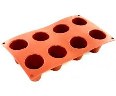 World Cuisine Silikonform mit Antihaftbeschichtung Baba, 5,4 cm (2,13 Zoll) rot