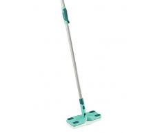 Leifheit Bodenwischer Clean and Away mit Click System zur Trockenreinigung mit Staubtüchern, Schrubber mit 1, 3 m Teleskopstiel, Wischer mit 360°-Gelenk