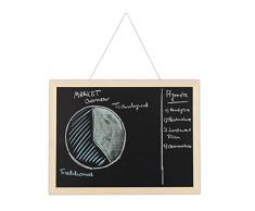 Relaxdays Kreidetafel mit Holzrahmen, abwischbare Tafel, Büro Memoboard, Wandtafel zum Aufhängen, 30 x 40 cm, schwarz, Kiefernholz, H x B: ca