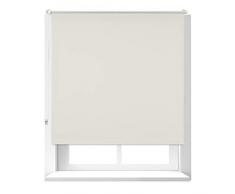 Relaxdays Thermorollo, Verdunkelungsrollo m. Klemmfix Halterung, Hitzeschutz, Gesamt 120x160cm, Stoffbreite 116cm, beige