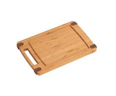 Kesper 58130 Schneidebrett mit Rutsch-Stopp aus Bambus