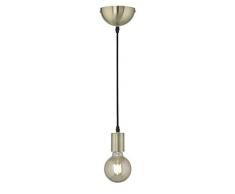 Trio Leuchten Pendelleuchte Cord 310100108, Metall Messing matt, exkl. 1 x E27