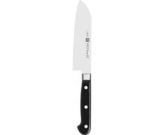 Zwilling 31117141 Professional S Santokumesser, Rostfreier Spezialstahl, Zwilling Sonderschmelze, genietet, Vollerl, Kunststoff-Schalen, 14 cm, schwarz