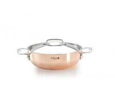 DE BUYER Bratentopf, Edelstahl, Silber, 28 cm