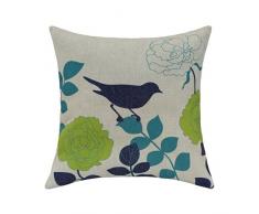 Kissenbezüge, Kissenhülle CaliTime 1 Stück Kissen Werfen Kissen Abdeckungen Fälle Schutz Muscheln zum Couch Sofa Schlafzimmer Zuhause Weihnachten Dekor (45cm x 45cm)