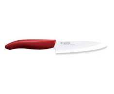 KYOCERA GEN COLOUR Universal Keramikmesser FK-130WH-RD Universalmesser mit extrem scharfer Keramikklinge für absolut präzise Schnitte. Grifffarbe rot. Klingenlänge: 13 cm