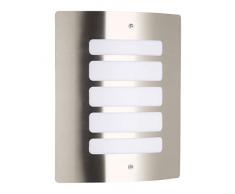 Brilliant Todd Außenwandleuchte, 1x E27 maximum 60 W, Kunststoff, edelstahl 47682/82