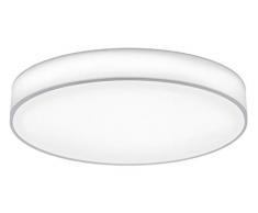Trio Leuchten LED Deckenleuchte Lugano 62191550 , Stoffschirm, 60 Watt, Helligkeit und Lichtfarbe einstellbar