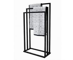 House & Homestyle Handtuchhalter, freistehend, 45 x 21 x 84 cm, Schwarz