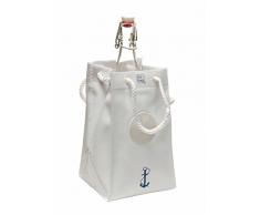 Gimex 17806 Ice Bag V.I.P Flaschenkühler für 1 Flasche, weiß, 30 x 1 x 15 cm