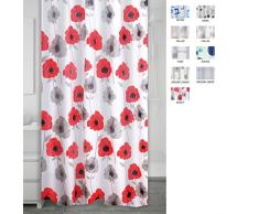 RIDDER 303190 Duschvorhang Folie ca. 180 x 200 cm, Poppy