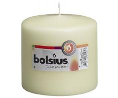 BOLSIUS Qualitäts - Stumpenkerze 100 x 100 mm elfenbein