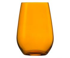 Schott Zwiesel Vina Spots Wasserglas, Kristallglas, orange, 9 cm, 6