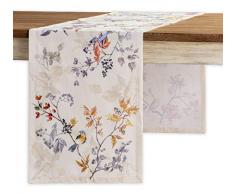 Maison dHermine Tischläufer, 100% Baumwolle, Einzelne Schicht, 14.5X108