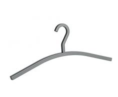 WENKO 64109100 Kleiderbügel Cubido Anthrazit, Jackenbügel, Garderobenbügel, 46 x 18 x 1,4 cm