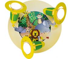 Elobra Strahler, Holz, E14, gelb, 30 x 29 x 20 cm