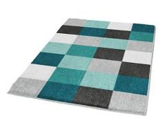 Kleine Wolke 5426675225 Badteppich Caro, 70 x 120 cm, petrol