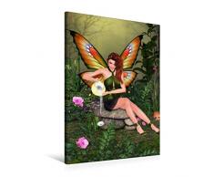 Premium Textil-Leinwand 60 x 90 cm Hoch-Format Die durstige Blume | Wandbild, HD-Bild auf Keilrahmen, Fertigbild auf hochwertigem Vlies, Leinwanddruck von Daniela Enskat