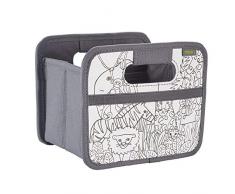 meori Faltbox Mini DIY Malen/Dschungel 16,5x12,5x14cm Motiv zum Ausmalen Buntstifte Geschenkbox Do it Yourself Wohnen Arbeit Kreativ