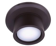 Beleuchtung Airfusion CNC von Lucci fini, für Deckenventilator Lucci Air Airfusion Climate I und Climate II, ölbehandelte dunkle Bronze, Fassung GX53, 2100244