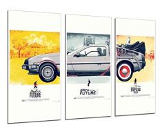 Wandbild - Zurück in die Zukunft, Kino, 97 x 62 cm, Holzdruck - XXL Format - Kunstdruck, ref.26343