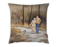 Bonamaison Dekorativ Kissenhülle, Kissenbezug, Zierkissenbezug, Wohnkultur, Für Sofa, Kaffeestube, Größe: 45X45 cm - Entworfen und hergestellt in der Türkei