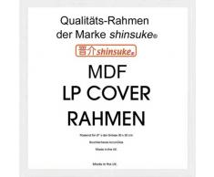 empireposter LP Schallplatten-Cover Rahmen - LP Wechselrahmen der Marke ShinsukeÂ® fÃ¼r LP-Cover 3 cm MDF Holzfaserwerkstoff 31,5x31,5 cm Weiss