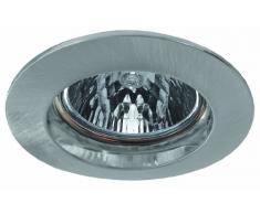 Paulmann 5796 Einbauleuchte Premium Line Einbaustrahler Eisen gebürstet Einbaulampe max. 1x50W Einbaulicht 230V Spot GU10 Deckeneinbaustrahler AuÃen Deckenleuchte, Aluminium, Silber
