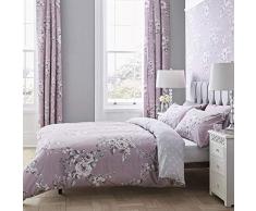 Catherine Lansfield Canterbury Bettbezug, 220 x 240 + 80 x 80 cm, 3 Stück, fliederfarben