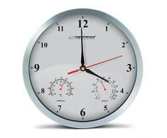 Esperanza Wanduhr Washington Weiß, Aluminium, 30 x 30 x 4