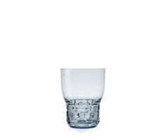 Kartell Jellies Family Tellern, tischtts, Gläsern, Schüsseln und Karaffen, Plastik, hell blau, 8.5 x 11 cm, 4-Einheiten