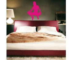 INDIGOS 4052166092418 Wandtattoo W491 Sexy Frau Girl Wandaufkleber 80 x 61 cm, pink