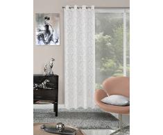 Eurofirany, Ösenschal Agnes, weiß, 140x250 Vorhang, 100% Polyester, 0.02 x 140 x 250 cm