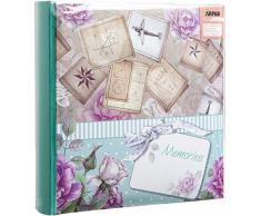 Arpan Einsteckalbum für 200 Fotos, groß, 23 x 23 cm, mehrfarbig