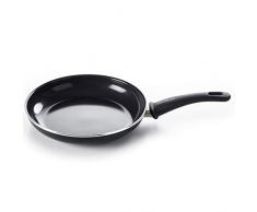 GREENCHEF Brat-Pfanne mit Anti-Haftbeschichtung Keramik-Beschichtung spülmaschinen-fest, Aluminium, Schwarz, 28 cm