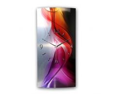 Kreative Feder Abstrakt Designer Funk Wanduhr Funkuhr leise modernes Design * Made in Germany* (fjjj)