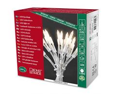 Konstsmide 6304-123 LED Minilichterkette / für Innen (IP20) 230V Innen / One String / 100 warm weiße Dioden / transparentes Kabel