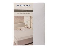 Schiesser Spannbettlaken, 100% Baumwolle, WeiÃ, 160 x 200 cm