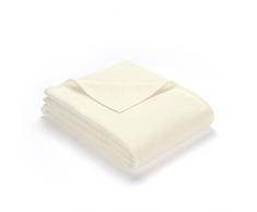 IBENA Kuscheldecke / Tagesdecke / Wolldecke / Wohndecke wollweiß 150x200 cm, besonders flauschig weich und angenehm warm, Baumwollmischung in hervorragender Qualität in vielen verschiedenen Farben und Größen erhältlich