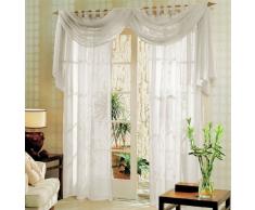 Gardinenbox Voile komplett GARDINEN Set 3tlg, Creme, 60999