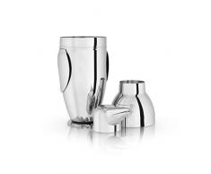 17 Unze Pinguin Cocktail Shaker von viski Cocktailshaker 17 oz silber