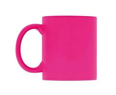 eBuyGB Leuchtende Fluoreszierende Tasse für Tee und Kaffee, Keramik, Rose, 1 Stück