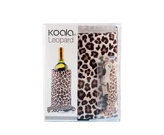 Koala Internationale Kühltasche und Korkenzieher Leopard, Polyester